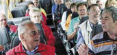 Fahrgäste im Bus